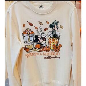 Disney Parks Pumpkin Spice and Everything Nice Pullover Sweatshirt
